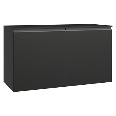 Balcão de Cozinha 120 cm 2 Portas Suspenso Preto Nice Madesa