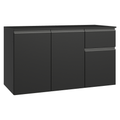 Balcão de Cozinha 120 cm 3 Portas 1 Gaveta Suspenso Preto Nice Madesa