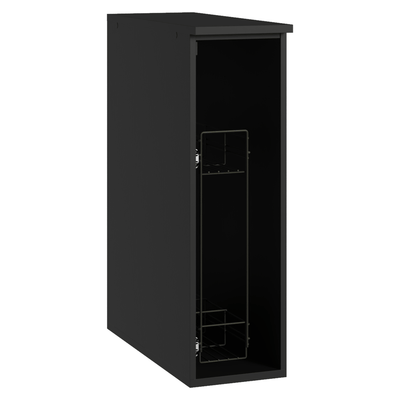 Balcão Porta-Temperos 20 cm Suspenso Preto Nice Madesa