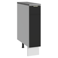 Balcão Porta-Temperos 20 cm 1 Porta Branco/Preto Lux Madesa