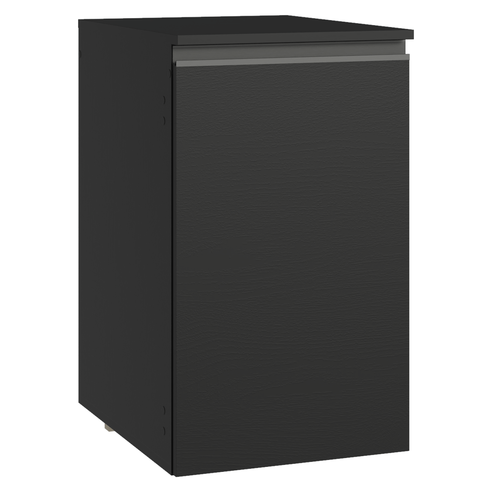 Balcão de Cozinha 40 cm 1 Porta Suspenso Preto Nice Madesa