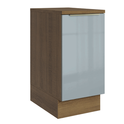 Balcão de Cozinha 40 cm 1 Porta Rustic/Cinza Lux Madesa