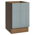 Balcão de Cozinha 50 cm 1 Porta (Sem Tampo) Rustic/Cinza Lux Madesa