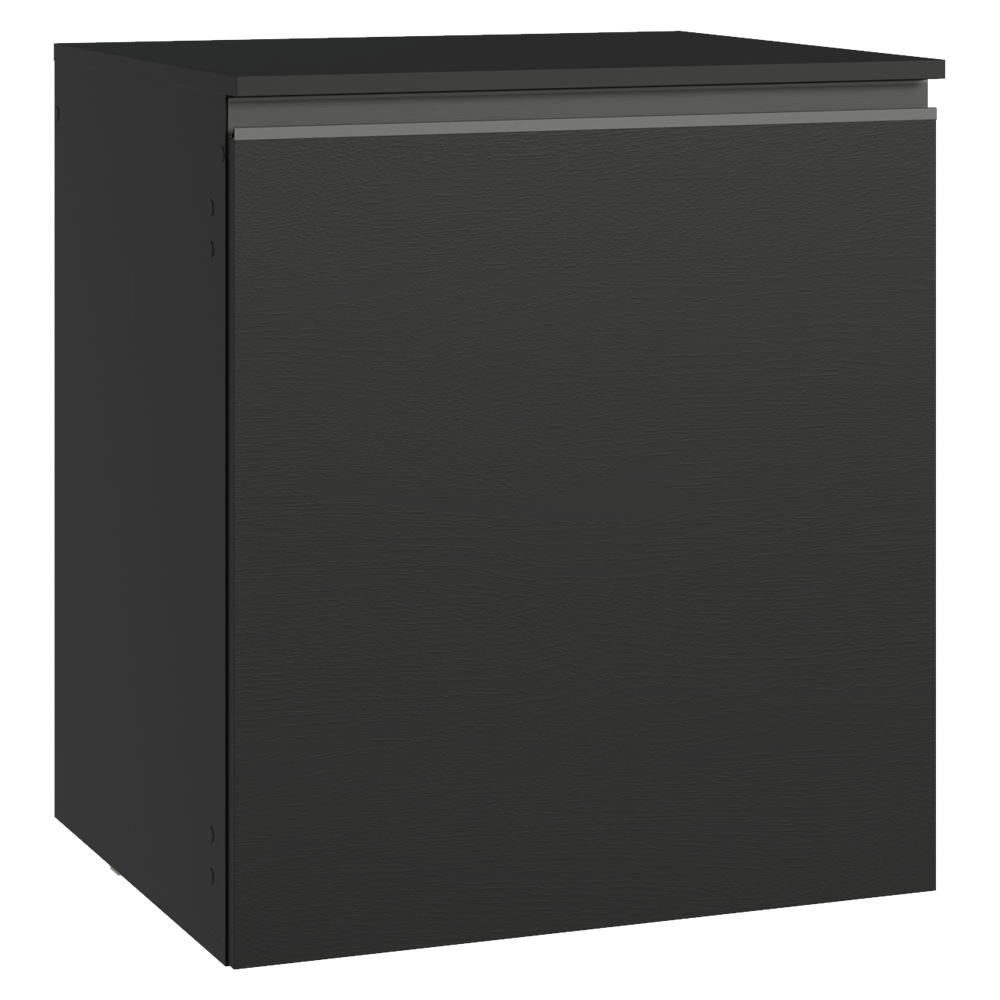 Balcão de Cozinha 60 cm 1 Porta Suspenso Preto Nice Madesa