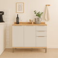 Balcão 2 Portas 3 Gavetas 120 Cm MDF Sauvignon Ronipa