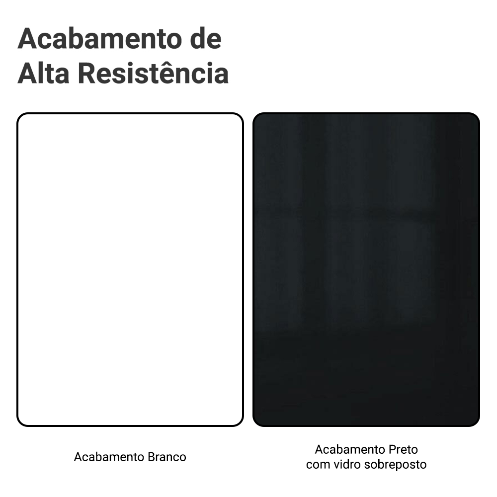 Armário de Cozinha Compacta 180 cm Branco/Preto Lux Madesa 04