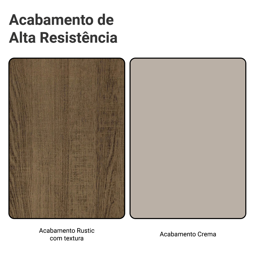 Armário de Cozinha Completa 270 cm Rustic/Crema Vik Madesa 06