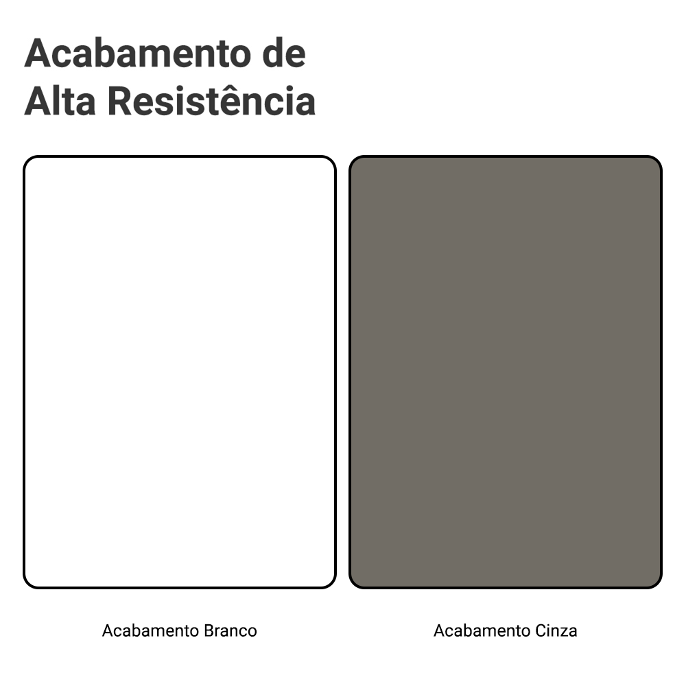 Armário de Cozinha Completa 270 cm Branco/Cinza Vik Madesa 06