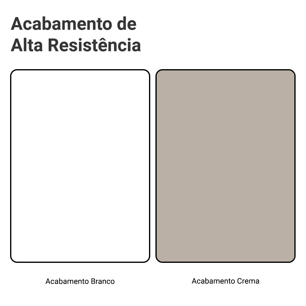 Armário de Cozinha Completa 340 cm Branco/Crema Vik Madesa 01