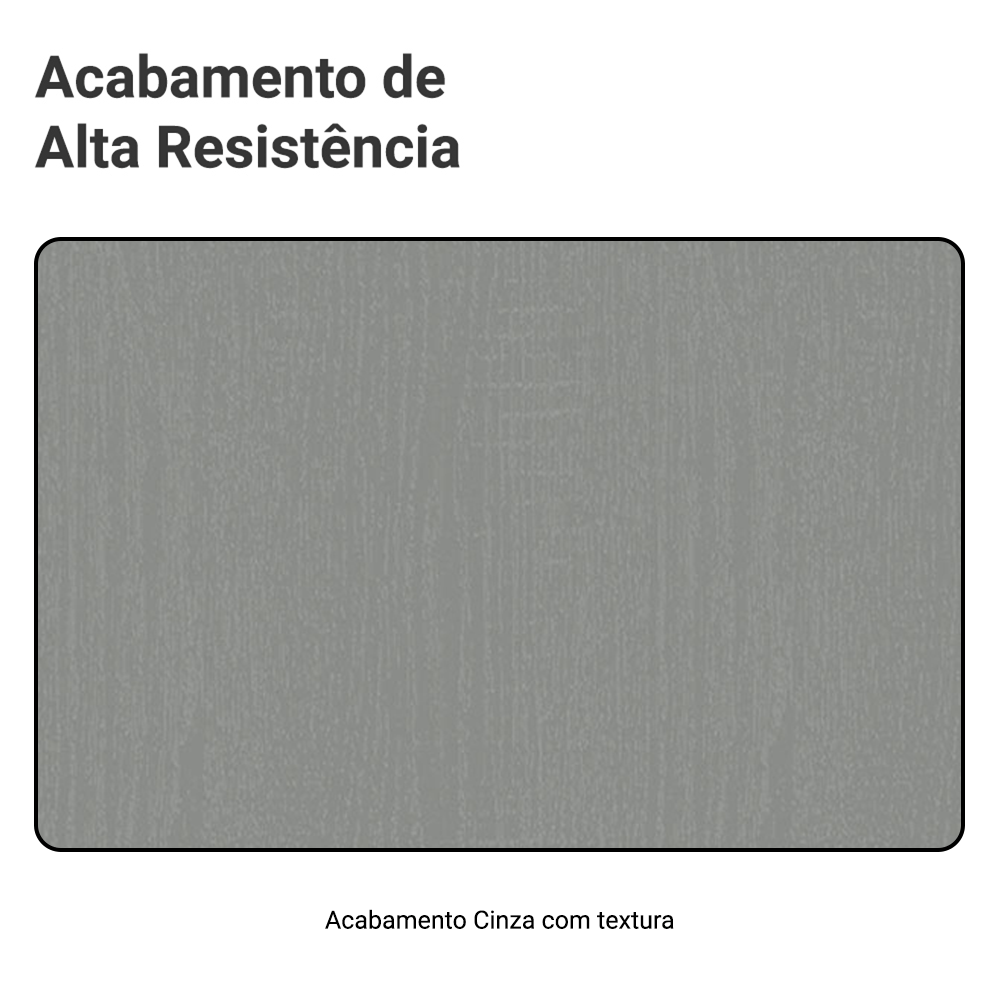 Armário de Cozinha Compacta 180 cm Suspenso Cinza Nice Madesa 04