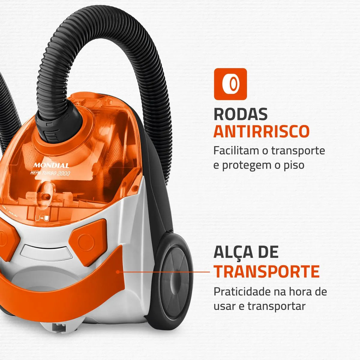 Aspirador de Pó Mondial Turbo Hepa AP-15