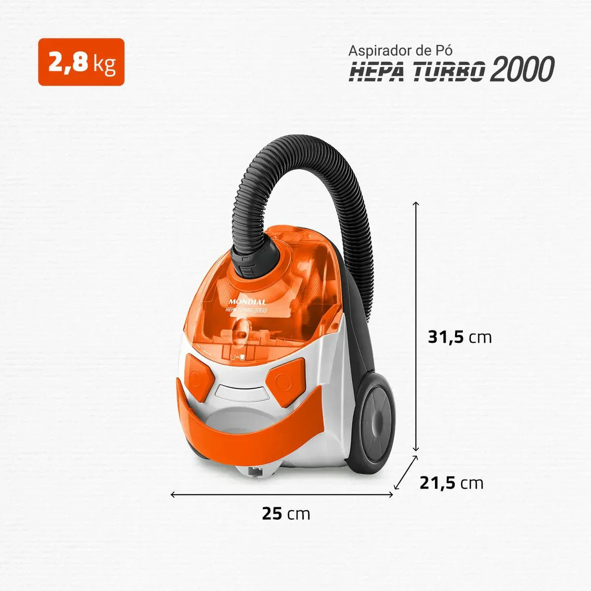 Aspirador de Pó Mondial Turbo Hepa AP-15