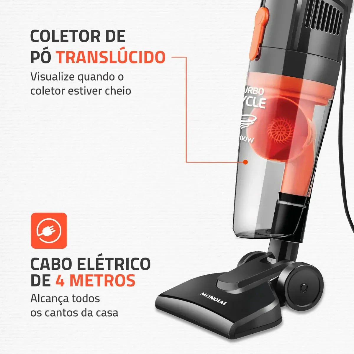 Aspirador de Pó Mondial Turbo Cycle AP-35