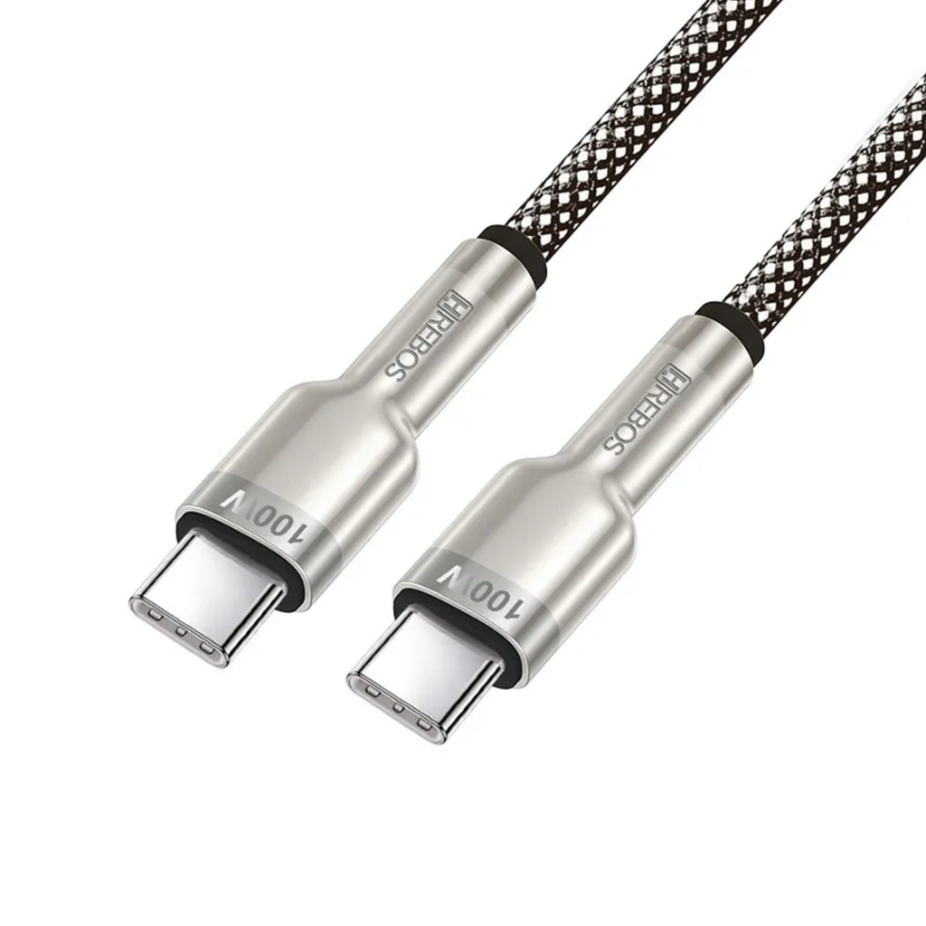 Cabo USB-C para USB-C Hrebos CB-351C 100W Turbo 1M