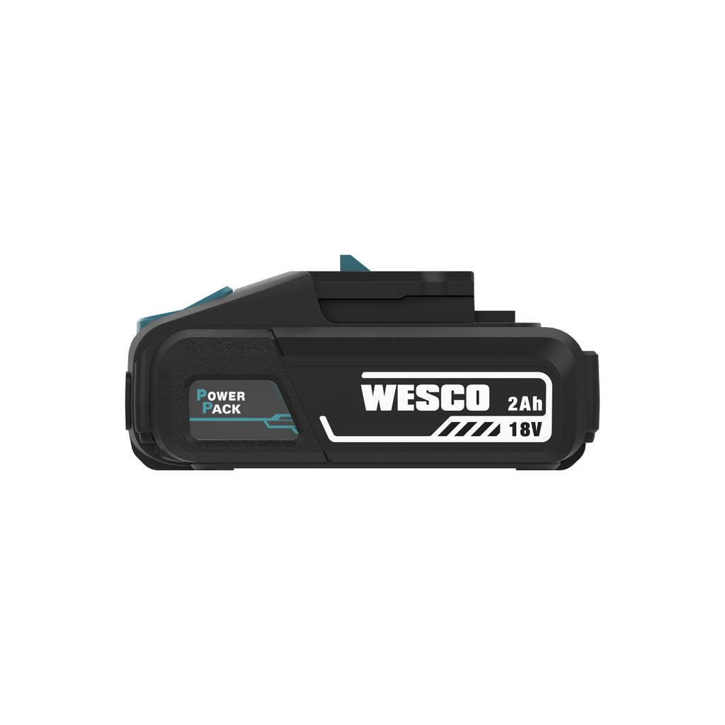 Bateria de Lítio Wesco 18V 2.0Ah Recarregável Power Pack