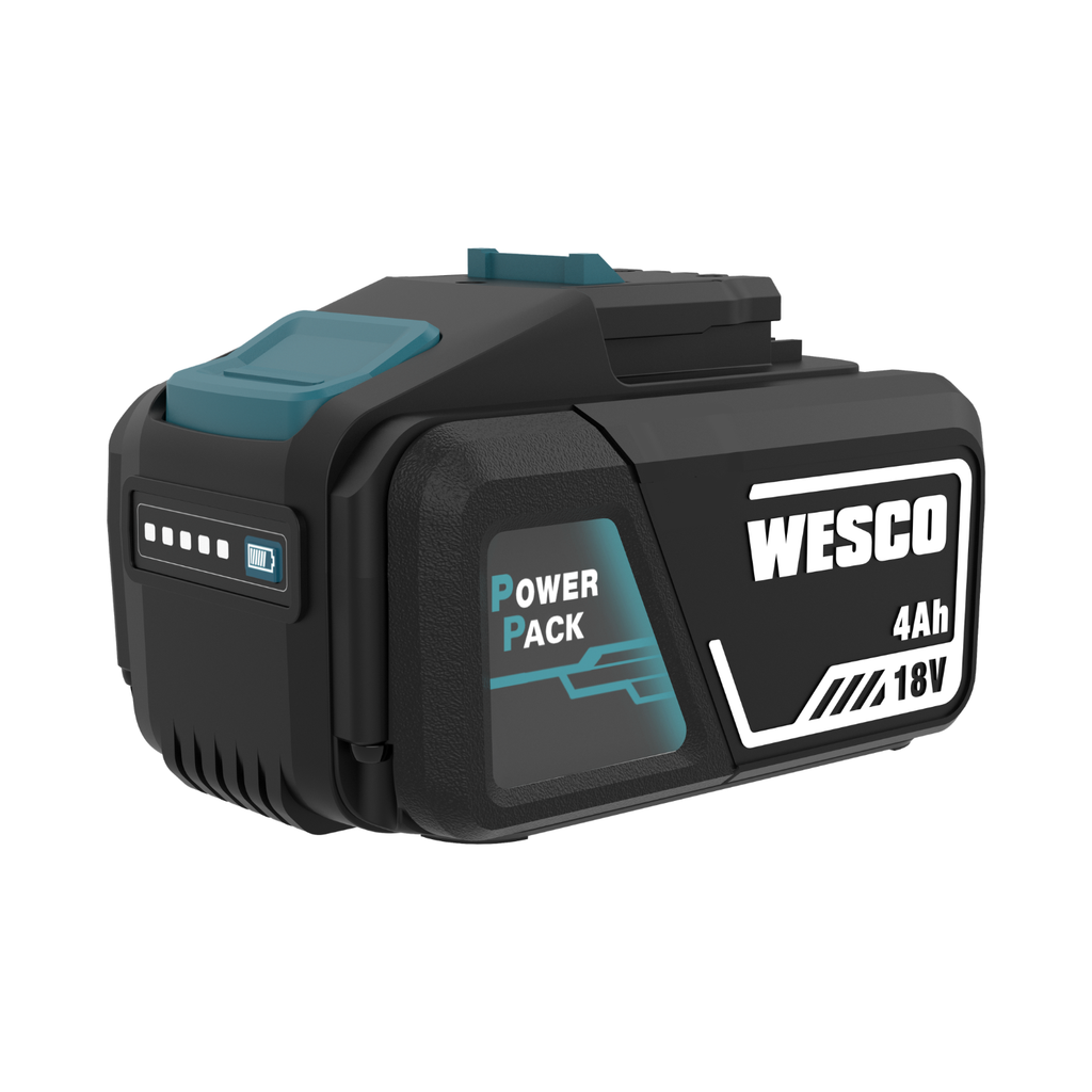 Bateria de Lítio Wesco 18V 4.0Ah Recarregável Power Pack