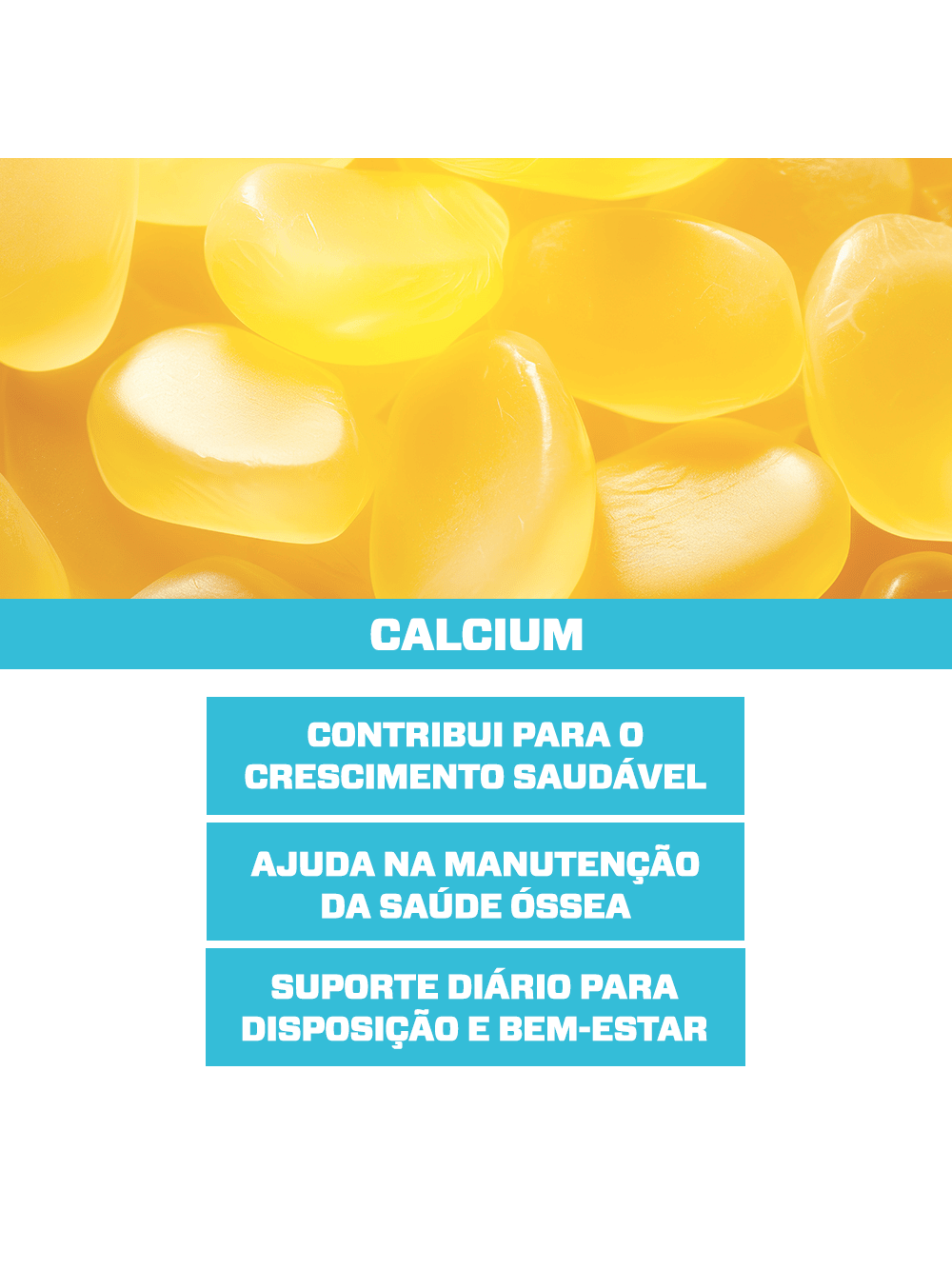 Cálcio + Vitamina D3 30 Gomas