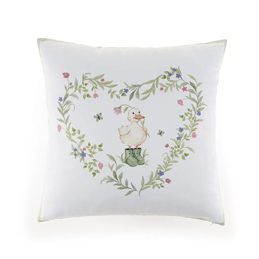 Almofada Giardini 300 Fios Cetim 100% Algodão Egípcio 45x45cm Trussardi