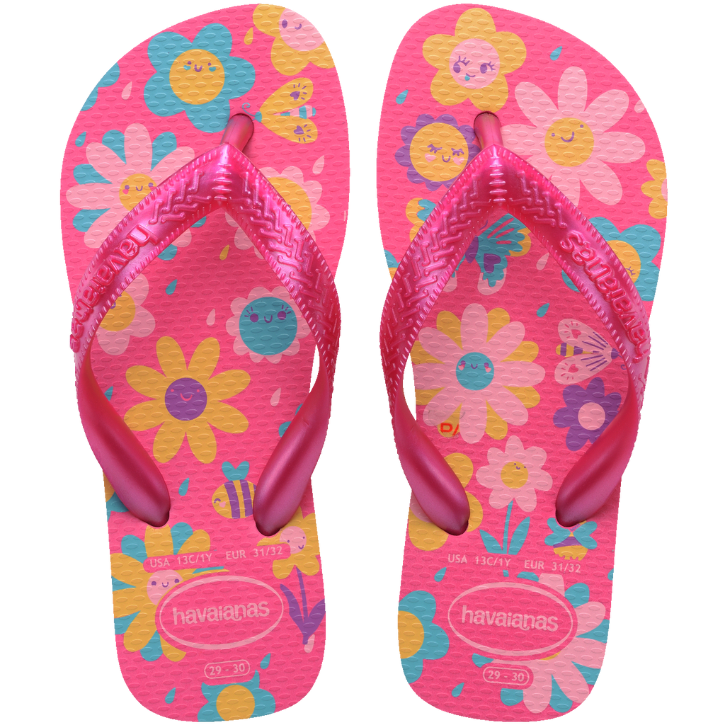 Chinelo Havaianas Infantil Flores