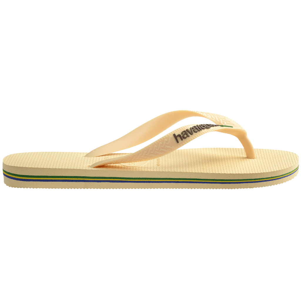 Chinelo Havaianas Brasil Logo Encardida
