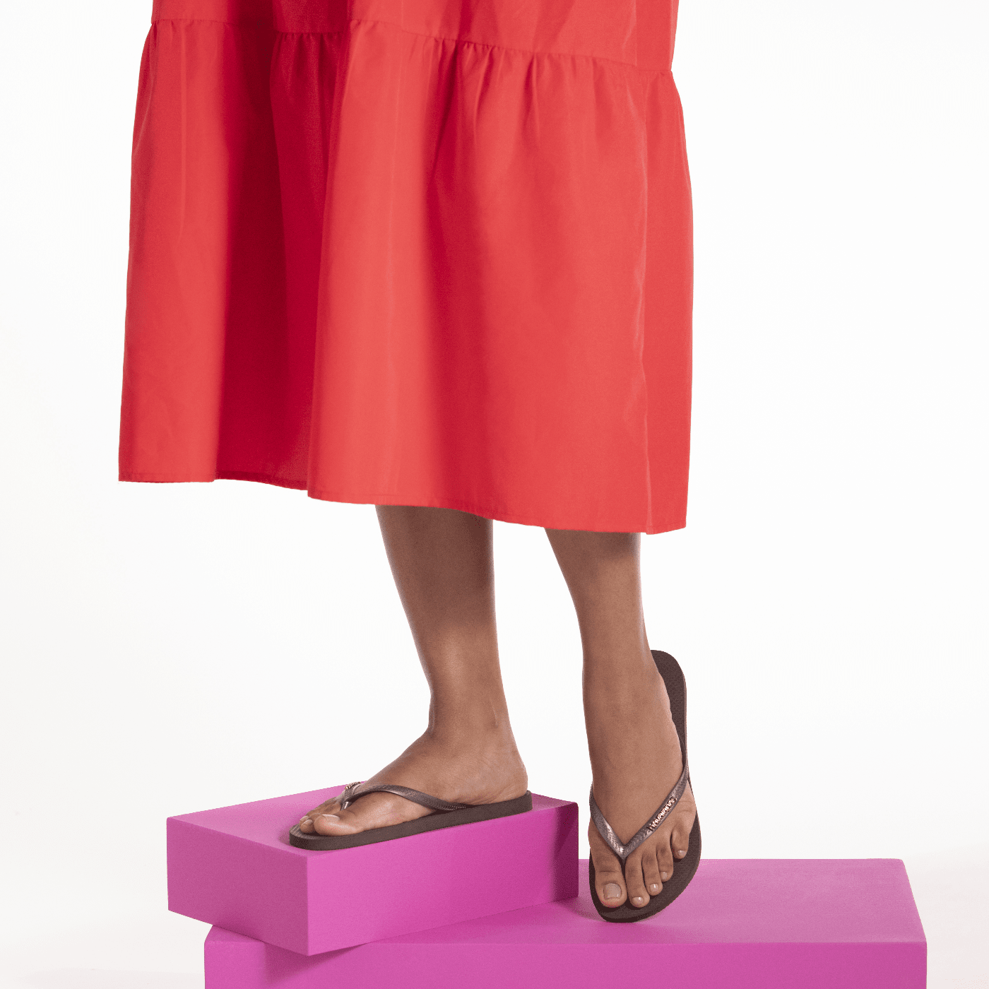 Chinelo Havaianas Slim Logo Metallic