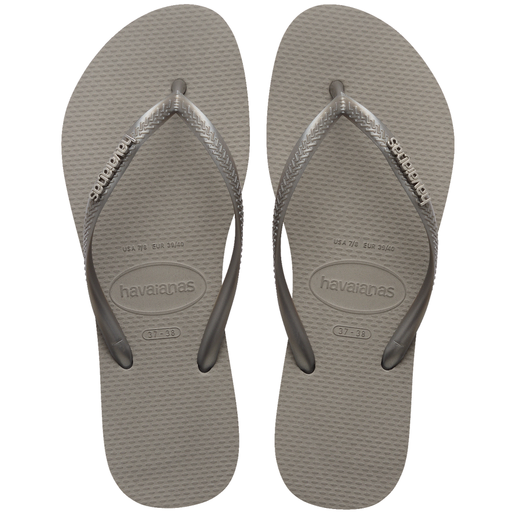 Chinelo Havaianas Slim Logo Metallic