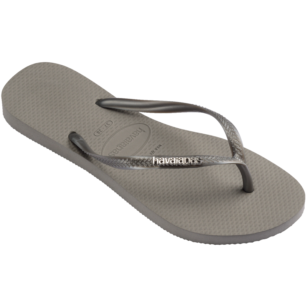Chinelo Havaianas Slim Logo Metallic