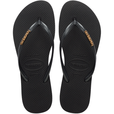 Chinelo Havaianas Slim Logo Metallic