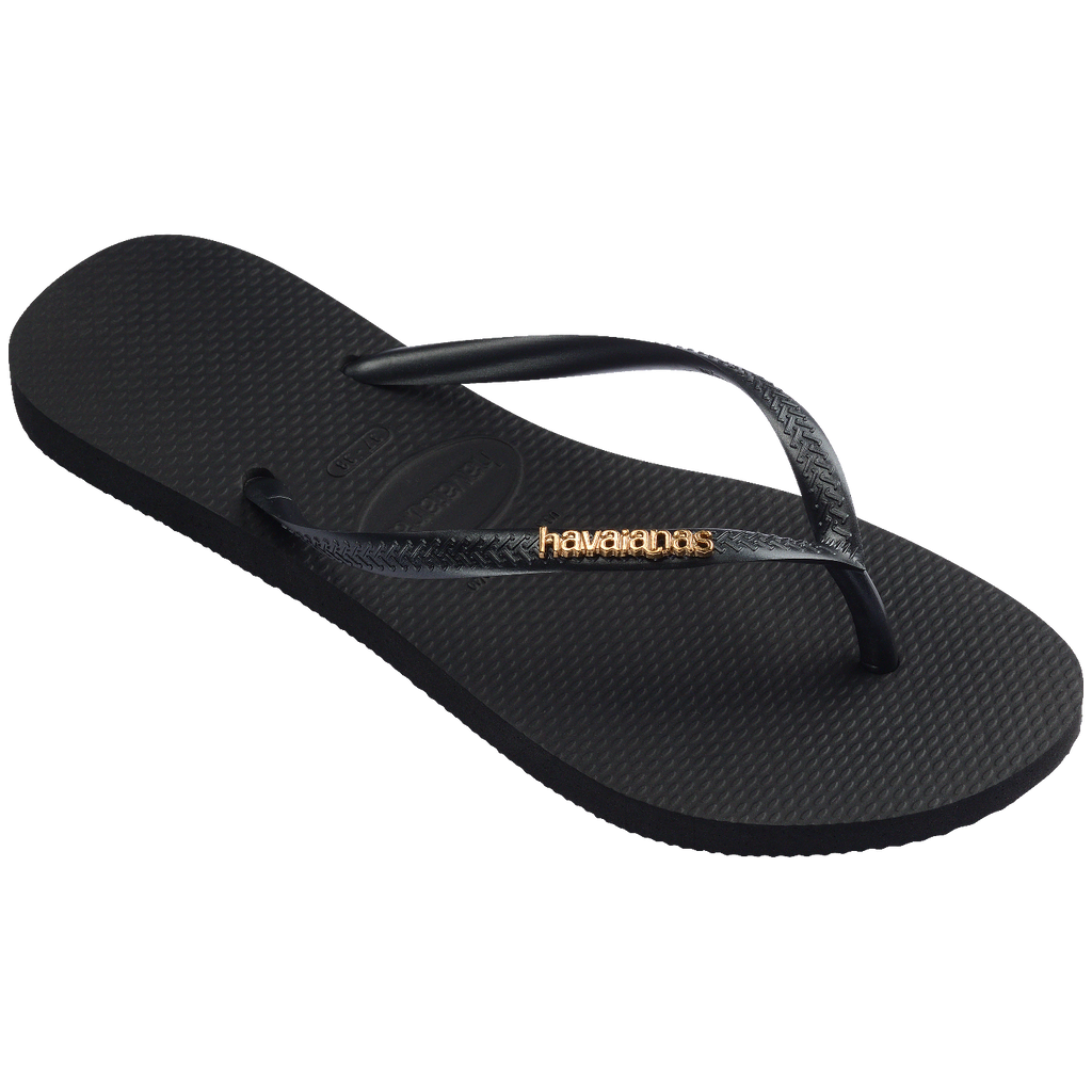 Chinelo Havaianas Slim Logo Metallic