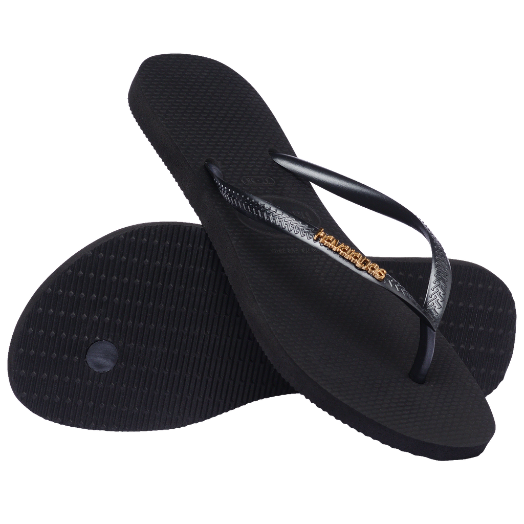 Chinelo Havaianas Slim Logo Metallic