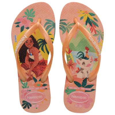 Chinelo Havaianas Infantil Slim Princesas Moana