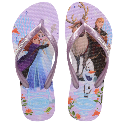 Chinelo Havaianas Infantil Slim Princesas Frozen
