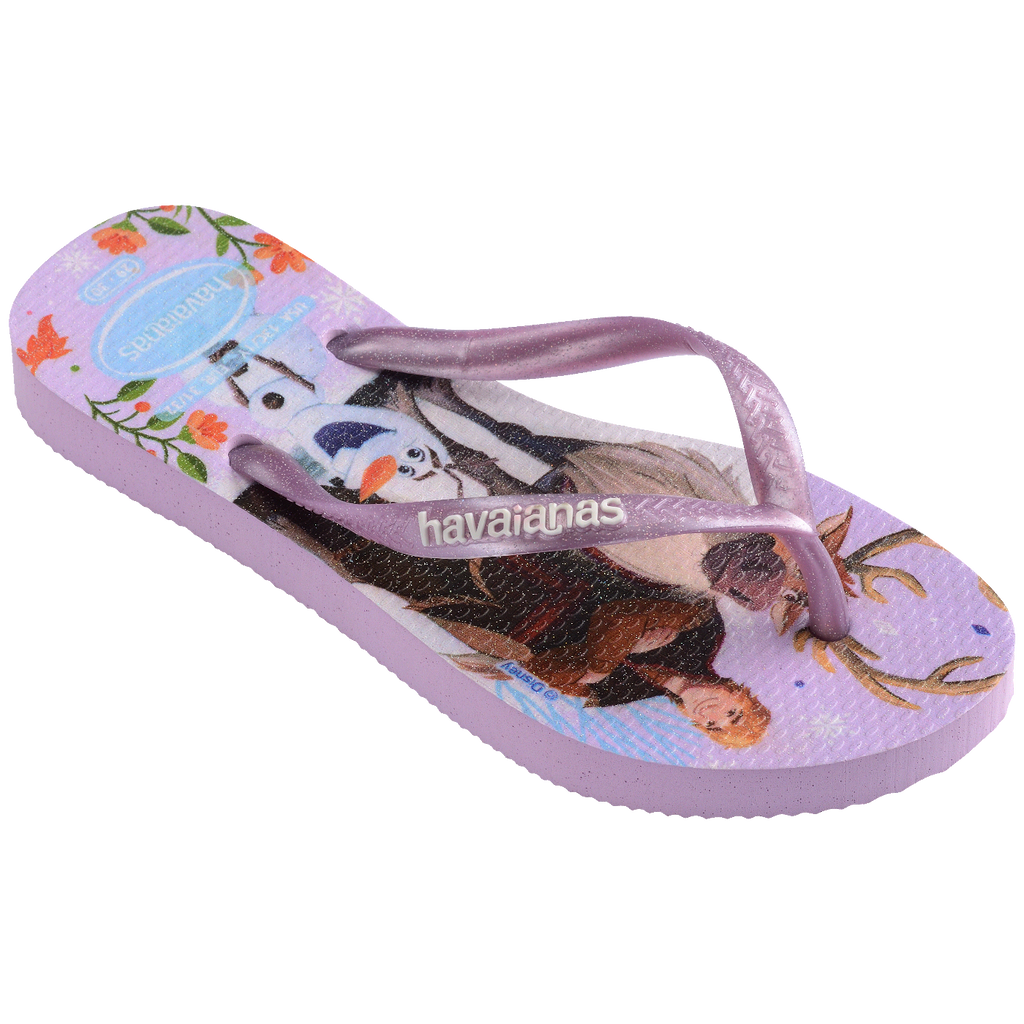 Chinelo Havaianas Infantil Slim Princesas Frozen