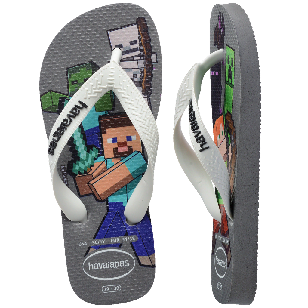 Chinelo Havaianas Infantil Minecraft