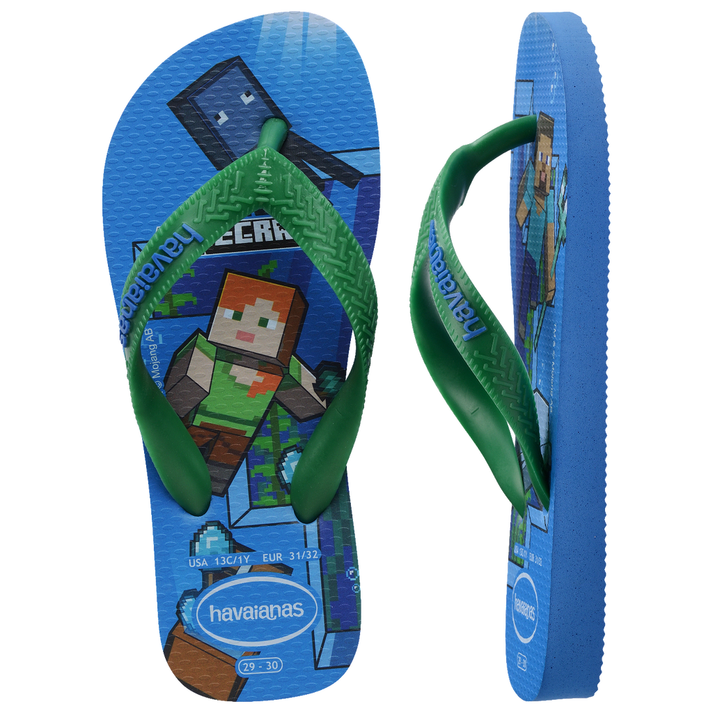 Chinelo Havaianas Infantil Minecraft