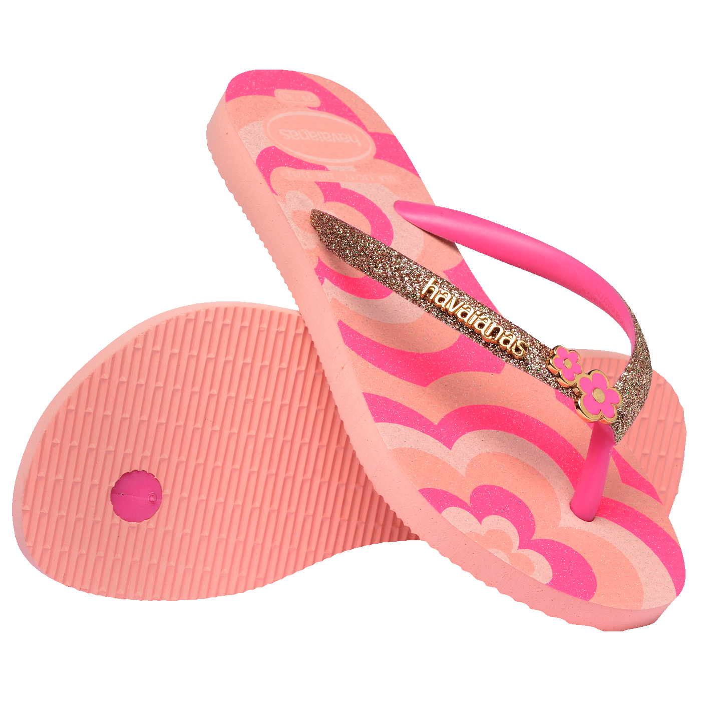 Chinelo Havaianas Infantil Slim Glitter II