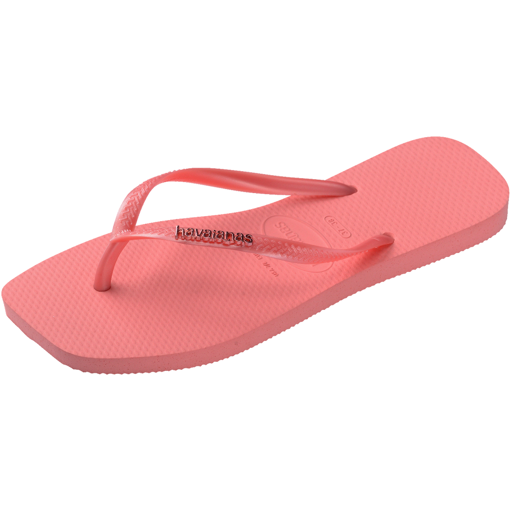 Chinelo Havaianas Slim Square Logo Metallic