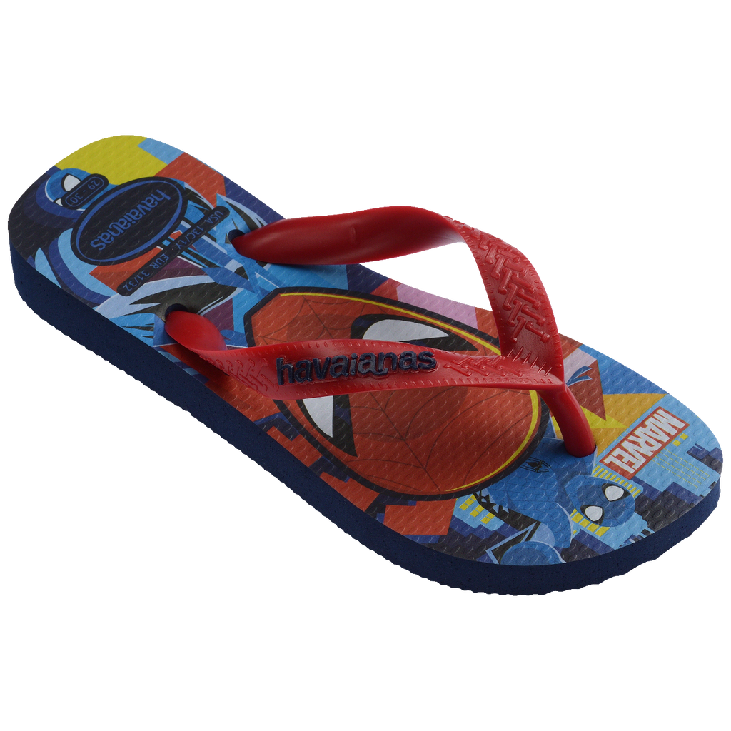 Chinelo Havaianas Infantil Top Marvel II Homem-Aranha