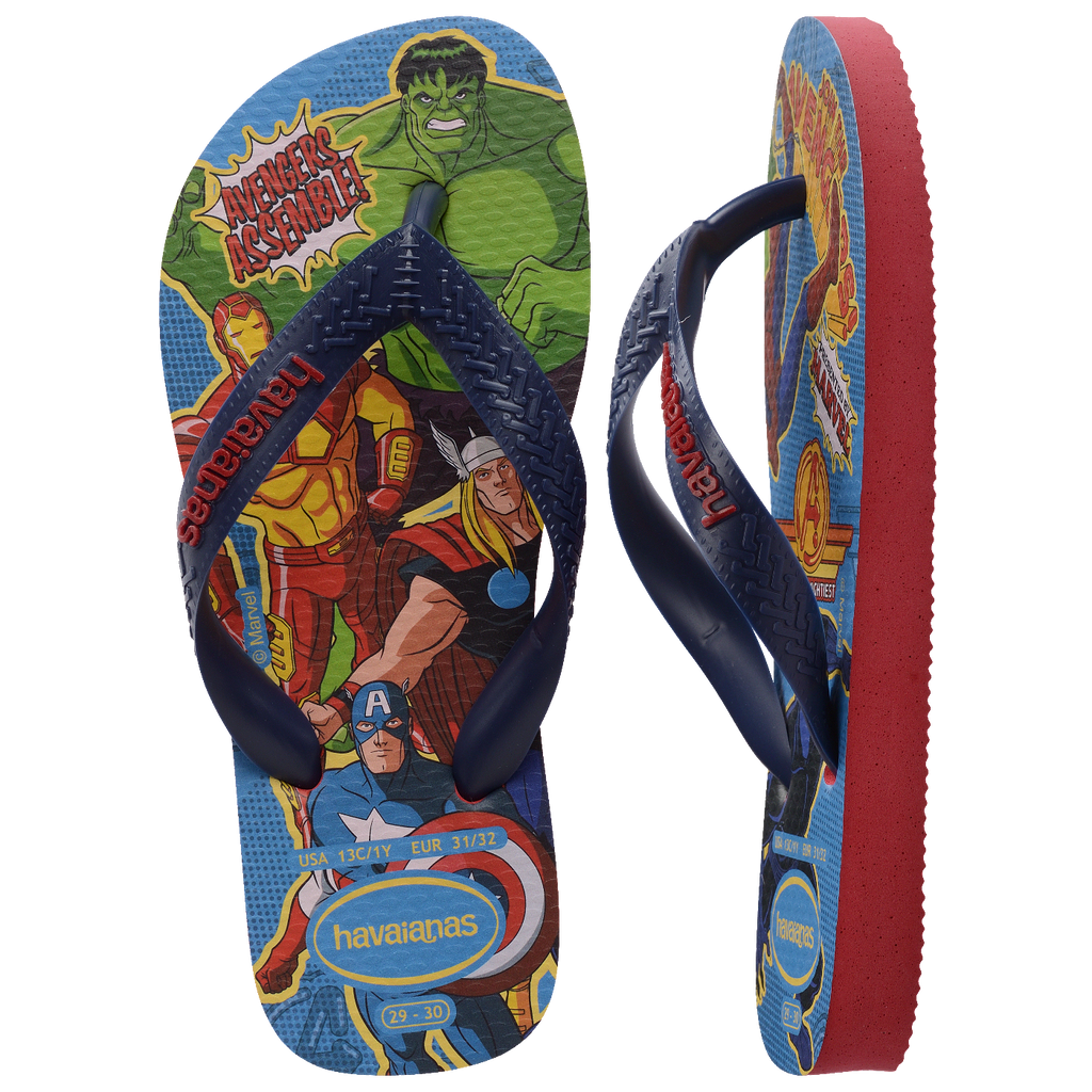 Chinelo Havaianas Infantil Top Marvel II Vingadores