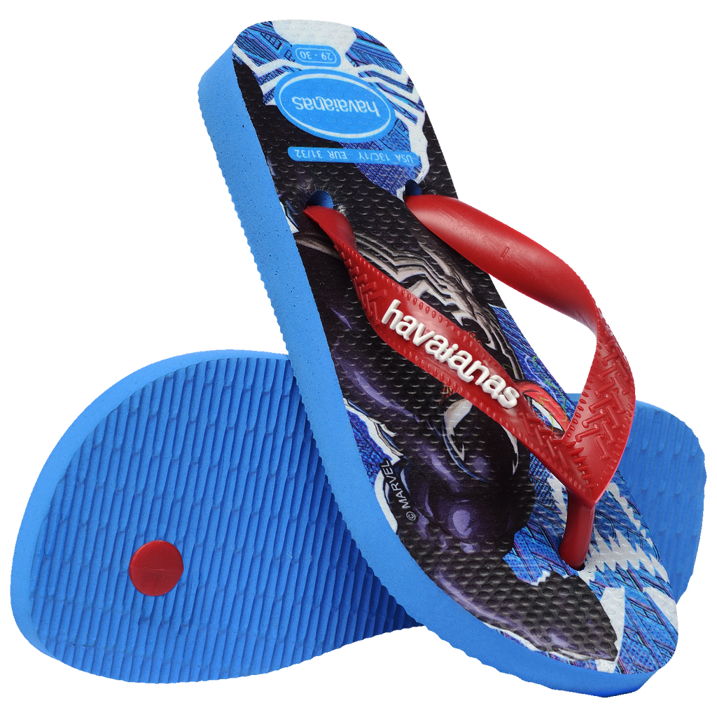 Chinelo Havaianas Infantil Top Marvel II Homem Aranha
