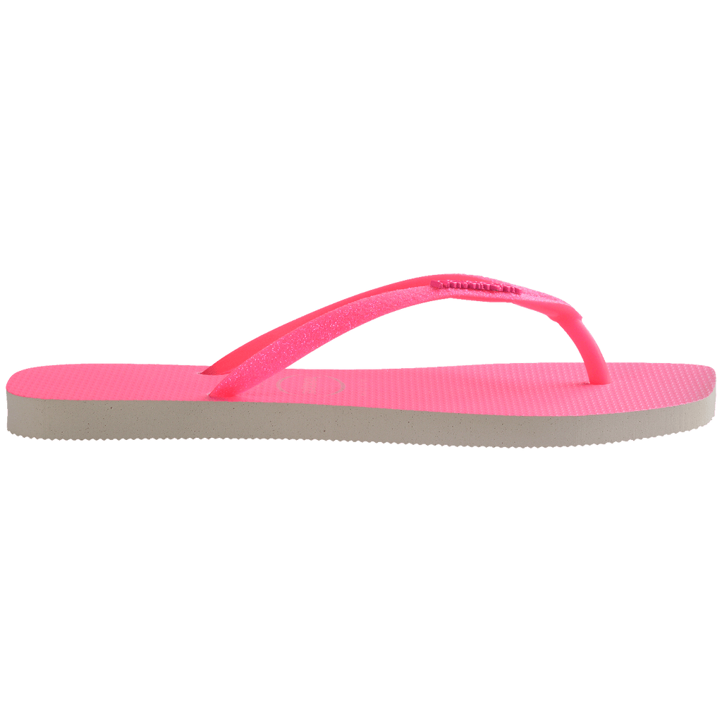 Chinelo Havaianas Slim Square Glitter Neon