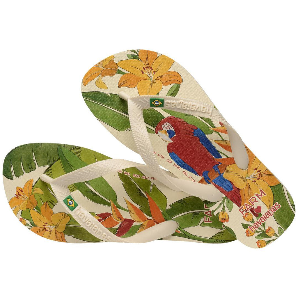 Chinelo Havaianas Farm Ararinhas