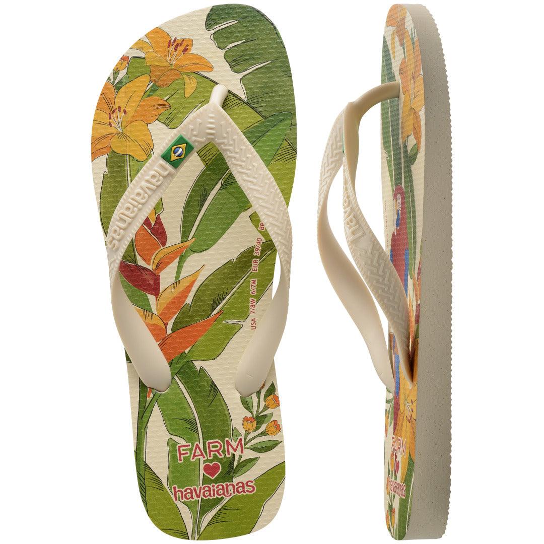 Chinelo Havaianas Farm Ararinhas