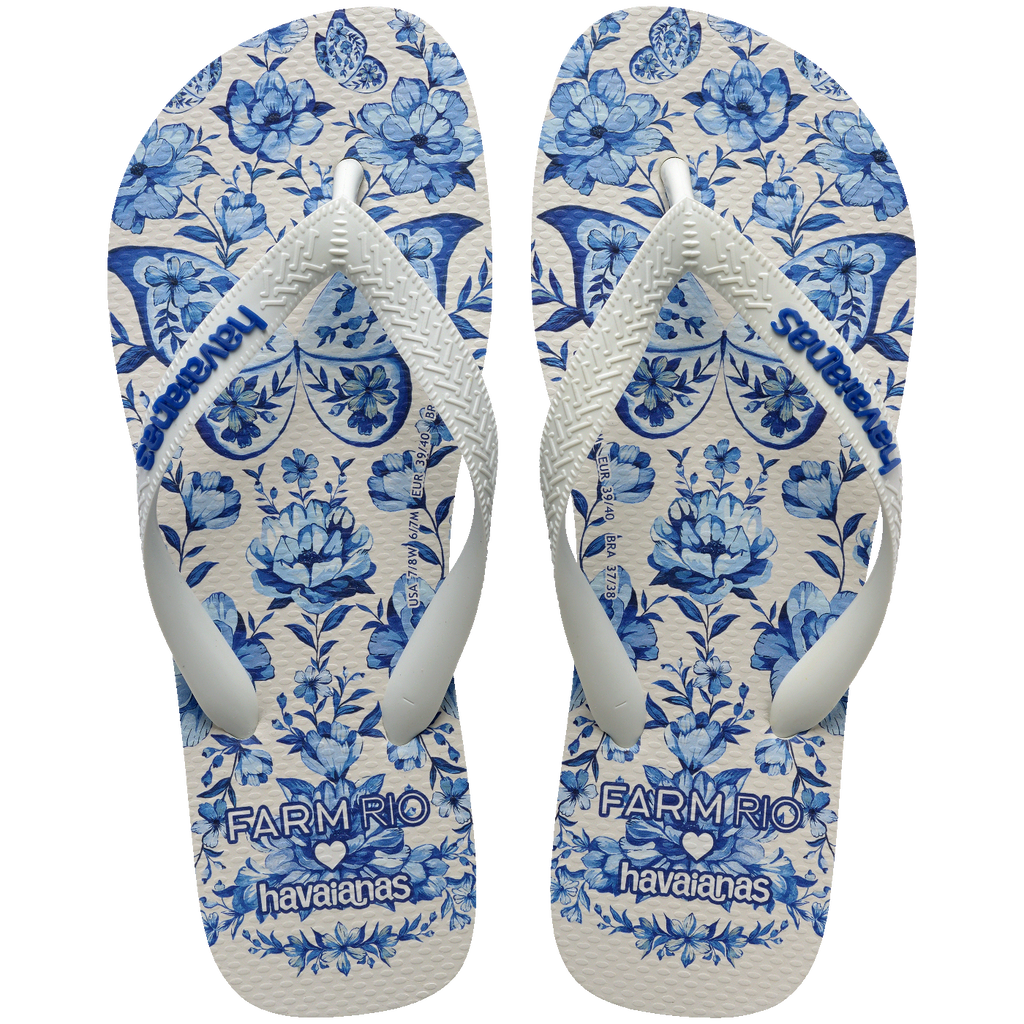 Chinelo Havaianas Farm Jardim de Porcelana