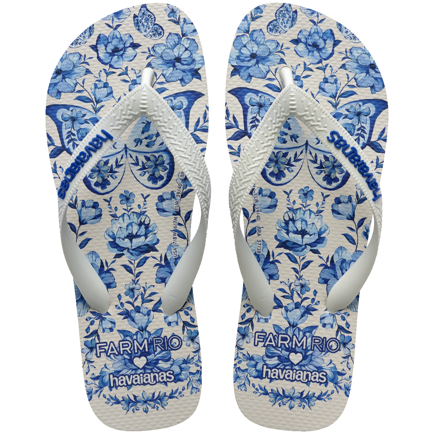 Chinelo Havaianas Farm Jardim de Porcelana