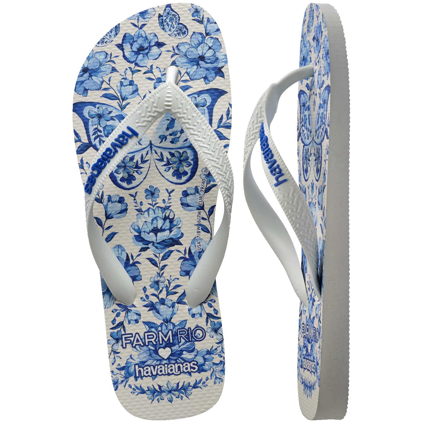 Chinelo Havaianas Farm Jardim de Porcelana