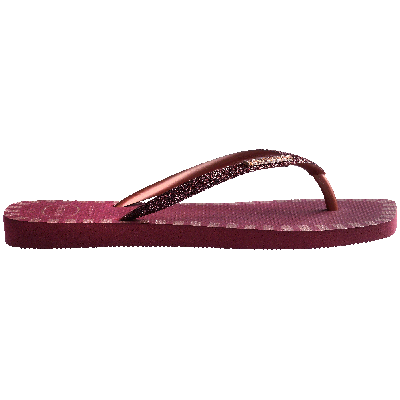 Chinelo Havaianas Slim Square Glitter Contour
