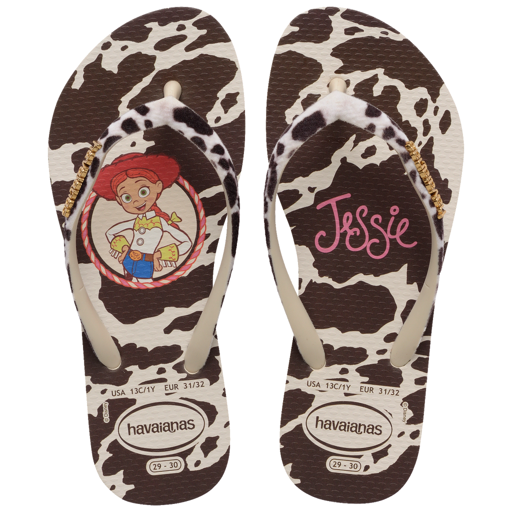 Chinelo Havaianas Infantil e Adulto Slim Disney Trendy Jessie