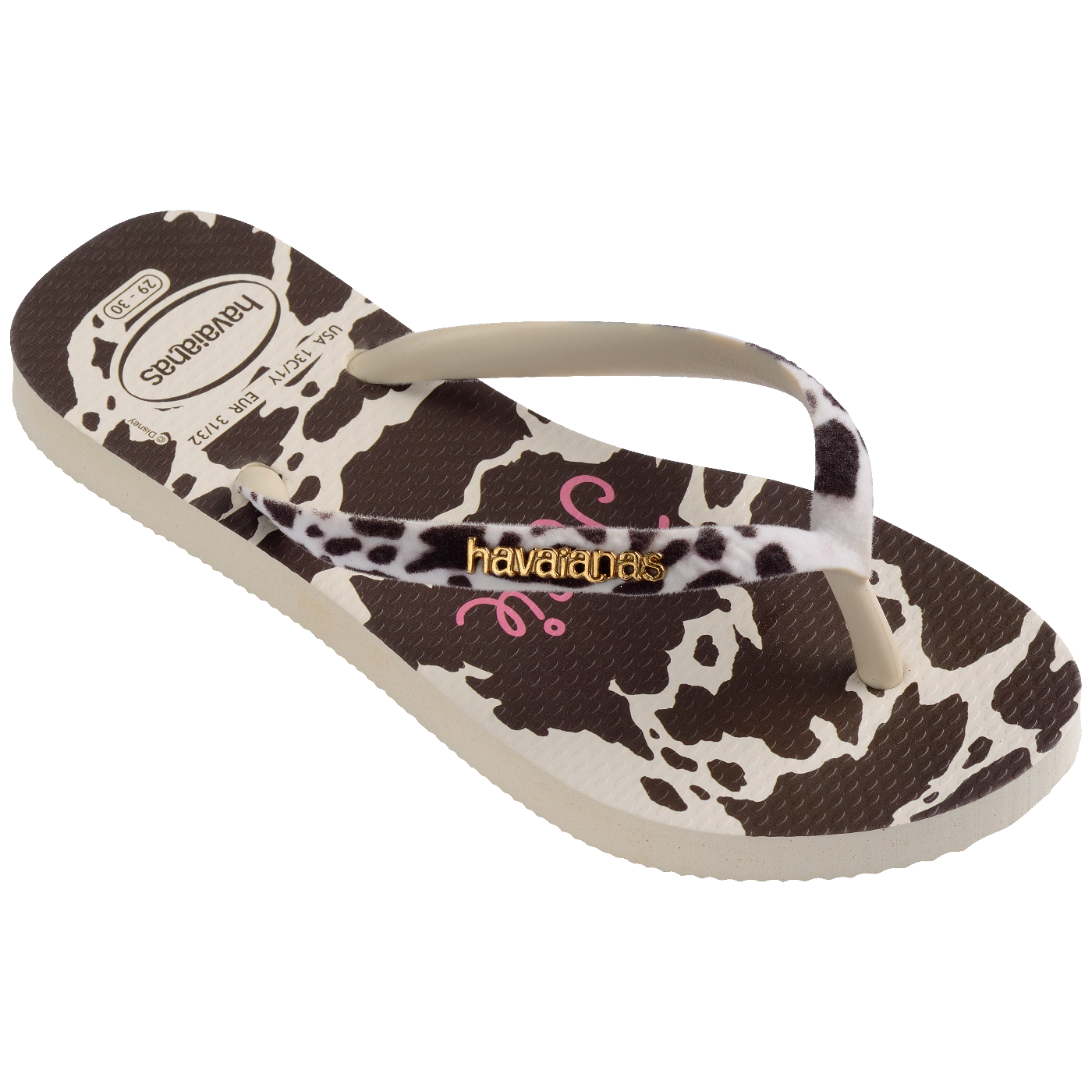 Chinelo Havaianas Infantil e Adulto Slim Disney Trendy Jessie