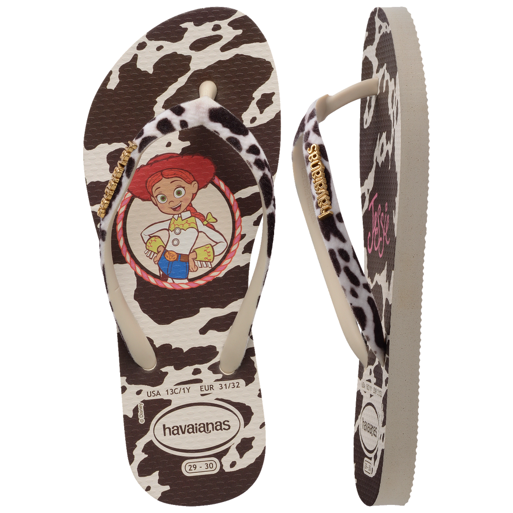 Chinelo Havaianas Infantil e Adulto Slim Disney Trendy Jessie